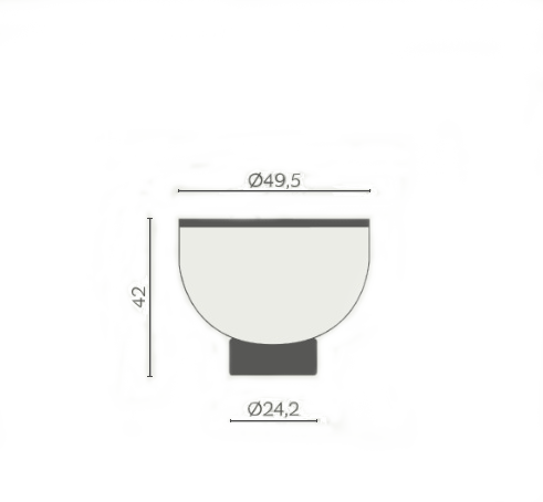 Glass Side Table. 8Ellement