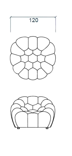 Bubble Armcahir. 8Ellement